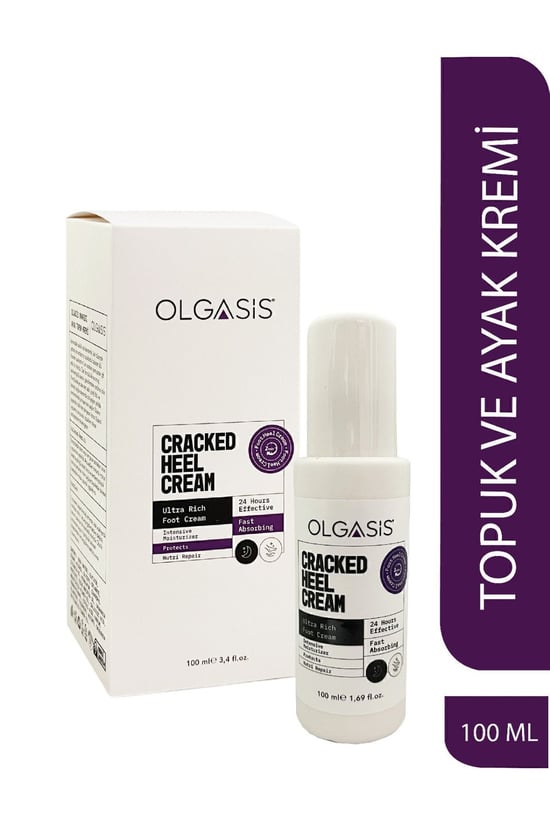 Olgasis Kuru Çatlamış Topuk Ve Ayak Kremi Yoğun Onarıcı Ve 24 Saat Etkili Bakım Kremi 100 ml