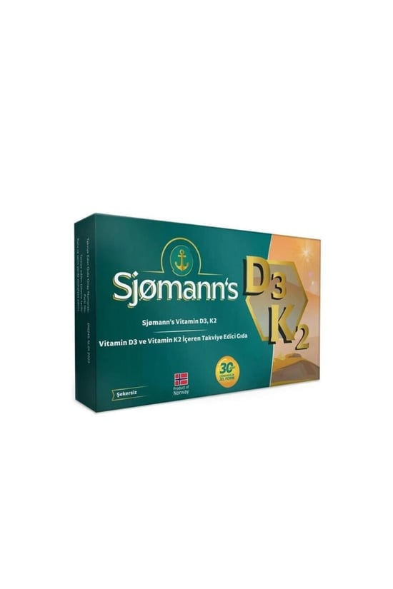 Sjomann's D3k2 Çiğnenebilir Jel 30 Tablet