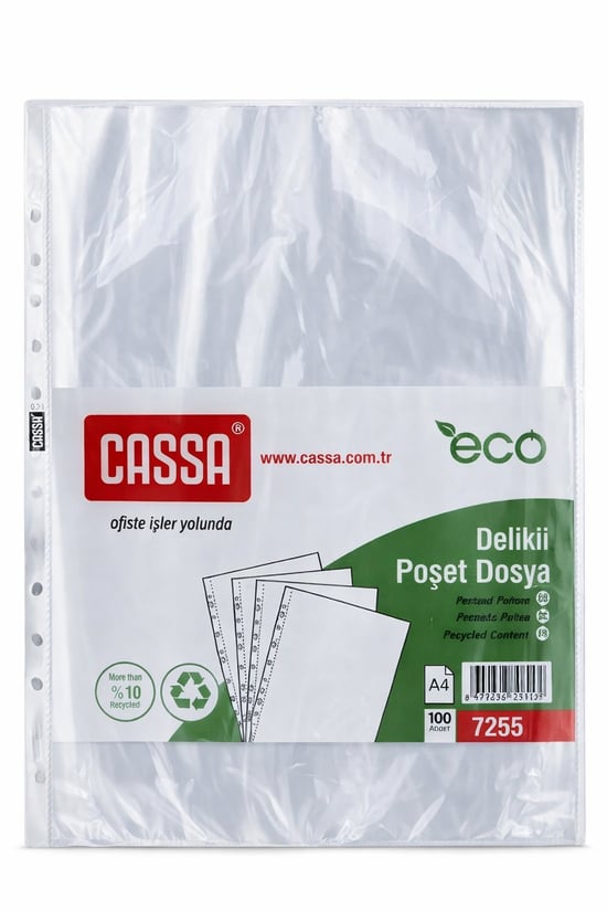 Cassa Poşet Dosya Eco 35 Mikron 100'lü Paket