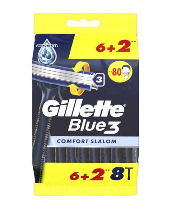 Gillette Blue 3 Tıraş Bıçağı 6 + 2'li Poşet Comfort Slalom