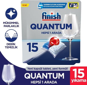 Finish,Finish Quantum Powerball Hepsi Bir Arada 15'li tablet,kirler,kalıntı kirler,bulaşık makine temizleyicisi,temizleme,tablet,fisinh,toptan satın al,toptantr