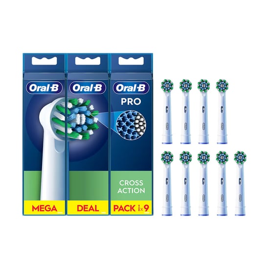 Oral-B Cross Action Yedek Başlık 9'lu