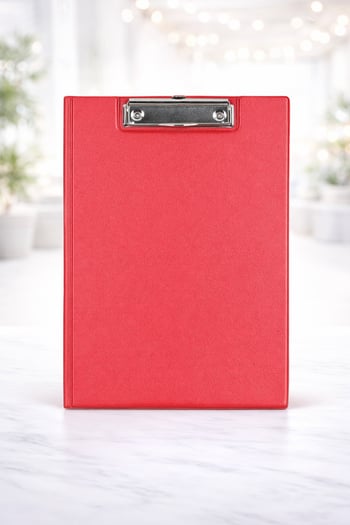 İMMA SEKRETER BLOK KAPAKLI PVC. A4 KIRMIZI