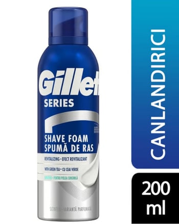 gillette series, gillette traş köpüğü, gillette canlandırıcı köpük, toptan gillette jel