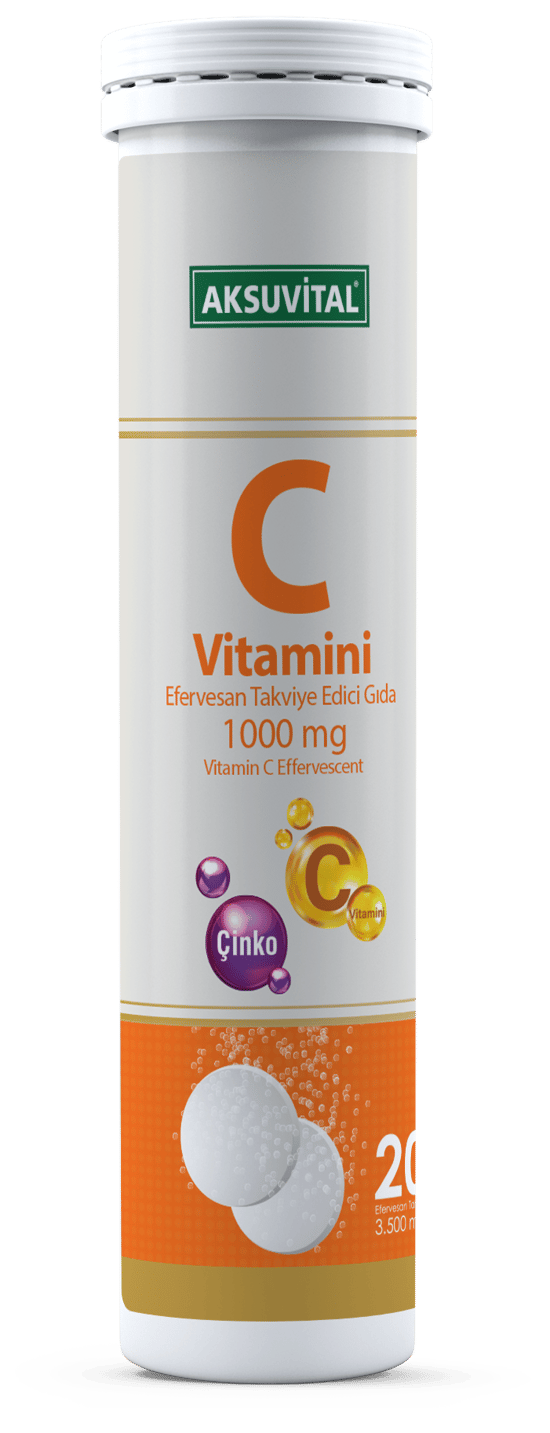 Aksuvital C Vitamini Efervesan 20 Tablet