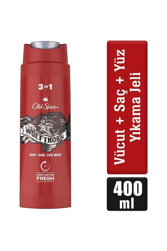 Old Spice Wolfthorn 3in1 Şampuan ve Duş Jeli Birarada 400 ml