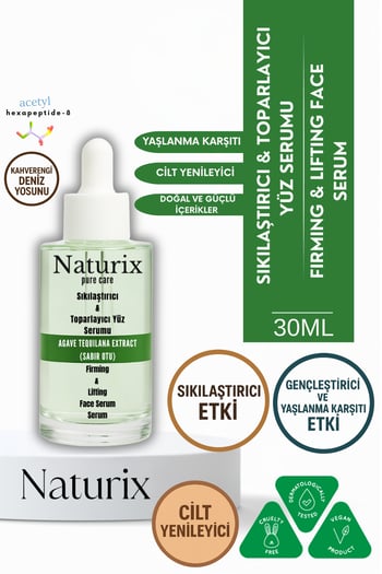 Naturix Sıkılaştırıcı & Toparlayıcı Yüz Serumu 30 ml