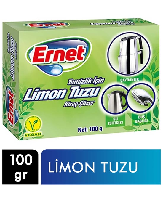 Ernet Temizlik İçin Limon Tuzu 100 g