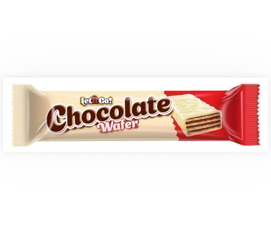 LET İT GO BEYAZ ÇİKOLATA KAPLAMALI ÇITIR GOFRET