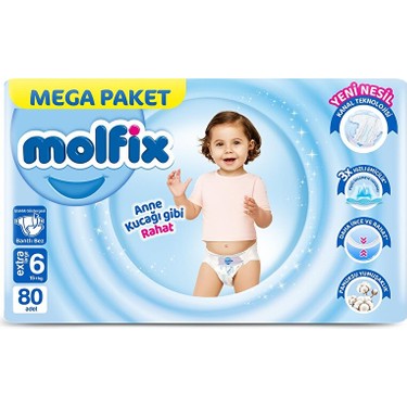 Molfix Molfıx Mega Paket 6 Beden 80'li