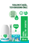 Siveno %100 Doğal Roll-on Sportif Sporcu Deodorant Ter Kokusu Önleyici Bitkisel Lekesiz Vegan 50 ml