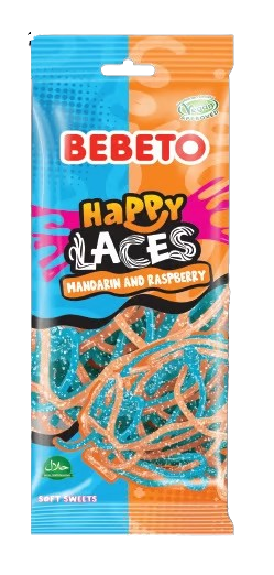 Bebeto Laces Mandalina&Ahududu 75 Gr Licorice