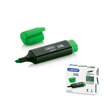 Lacco 210 Fosforlu Kalem Yeşil 10 Adet