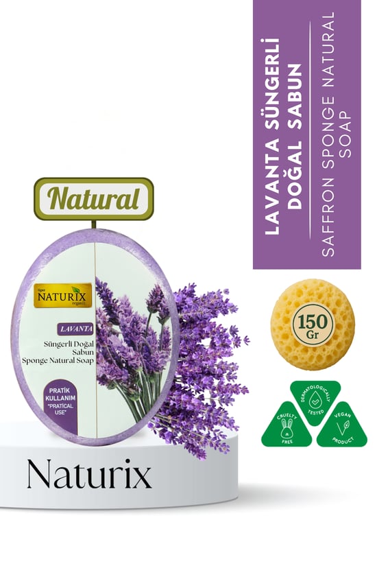Naturix Lavanta Süngerli Sabun 150 Gr