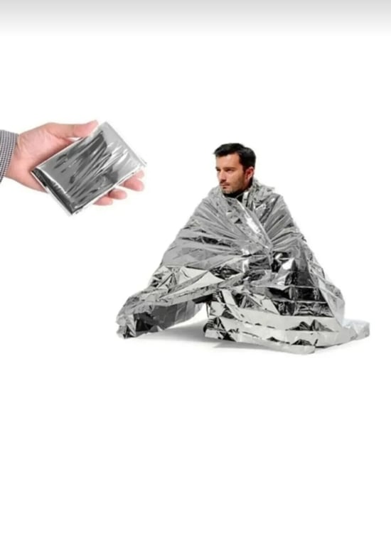 Herşey Fırsat Termal Battaniye Gümüş Renk