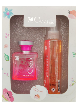 Cecile Kofre 100 Ml. EDT + 150 Ml Body Mist Lovely