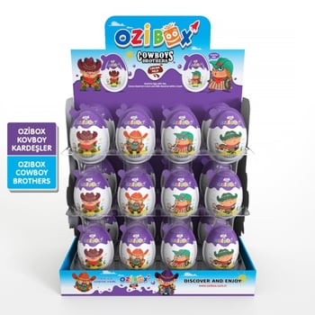 Ozibox Kovboy Kardeşler 20Gr. Çikolatalı Sürpriz Yumurta