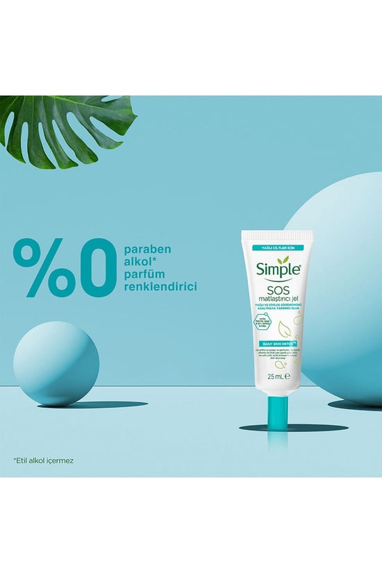 Simple Daily Skin Detox SOS Matlaştırıcı Jel Yağlı 25 ml