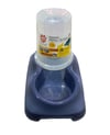 Petplast'art Hazneli Kedi Mama & Su Kabı 1,5lt Mavi