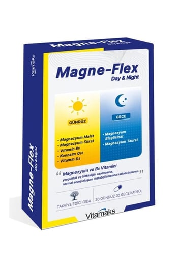 Magne-Flex Day&Night Magnezyum 30 Gündüz 30 Gece 60 Kapsül