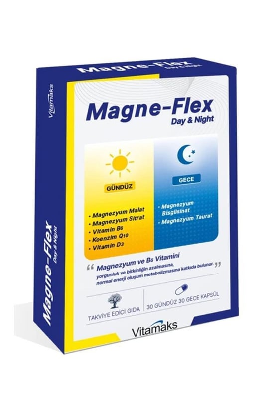Magne-Flex Day&Night Magnezyum 30 Gündüz 30 Gece 60 Kapsül