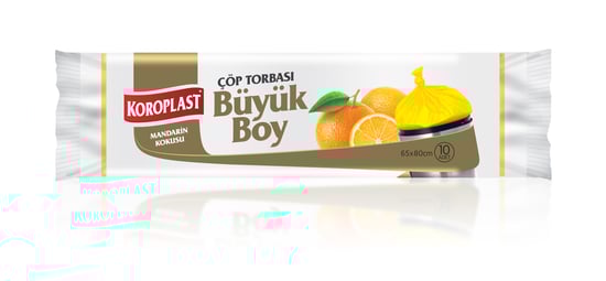 Koroplast Mandarin Kokulu Çöp Torbası Büyük Boy 10 Poşet
