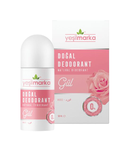SKT:07/2025 Yeşilmarka Doğal Deodorant 50ml Gül