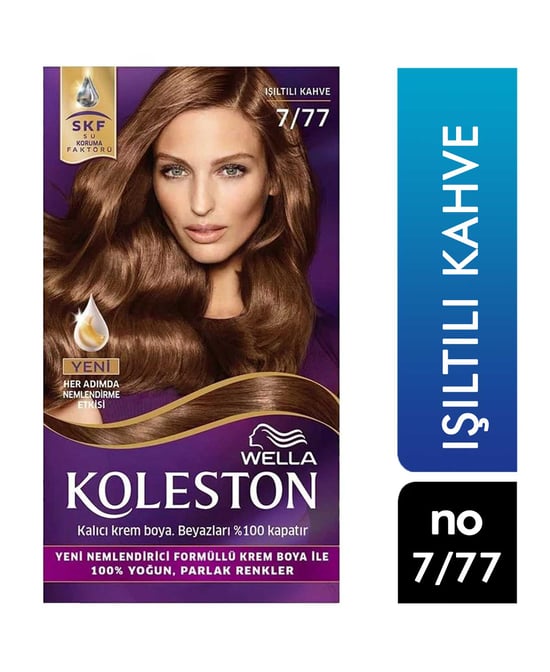 Koleston Saç Boyası No:7.77 Işıltılı Kahve