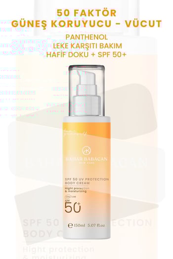 Bahar Babacan Leke Karşıtı Yüksek Korumalı Vücut Güneş Kremi 150 ml