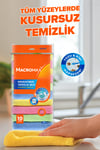 Macromax Rengarenk Mikrofiber Temizlik Bezi 10'lu Paket Ultra Emici ve Kiri Hapseden Çok Amaçlı Yüzey Bezi
