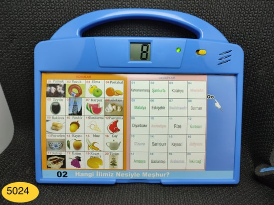 Eşleştir ve Öğren 24 Çeşit Eğlenceli Digital Ekranlı Sesli Çocuk Eğitim Oyuncağı