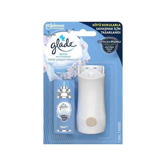 Glade Mini Sprey Cihaz  Oda Kokusu Temiz Çarşaf
