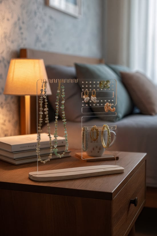 Modern Dekoratif Pleksi Çok Amaçlı Takı, Aksesuar Standı