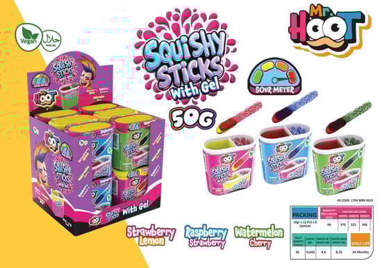 Mrhoot Squishy Stick Vegan Jeliy 50 Gr