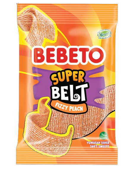 Bebeto Super Belt Şeftali 135 Gr Licorice