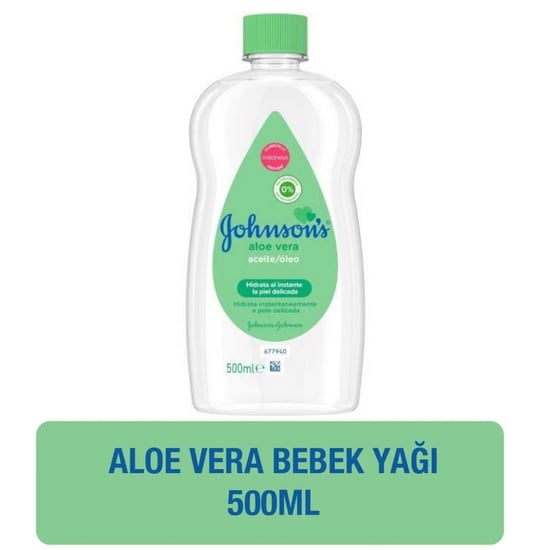 Johnson's Baby Oil Aloe Vera 500 ml Yeşil