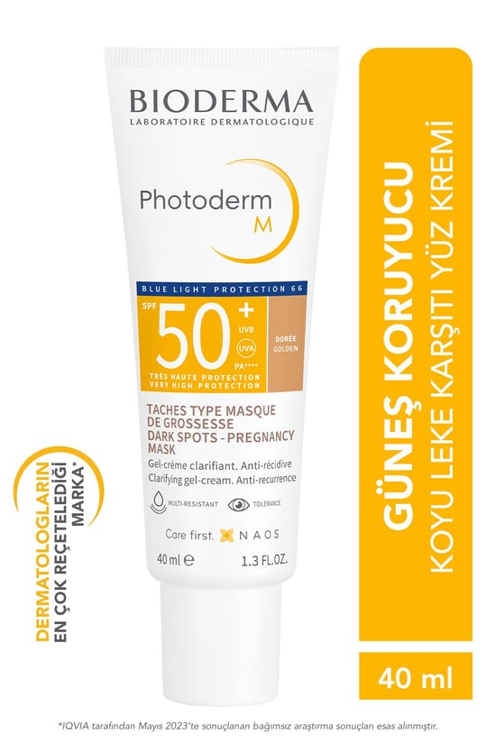 Bioderma Photoderm Leke Karşıtı Güneş Kremi SPF 50+ Golden 40 ml
