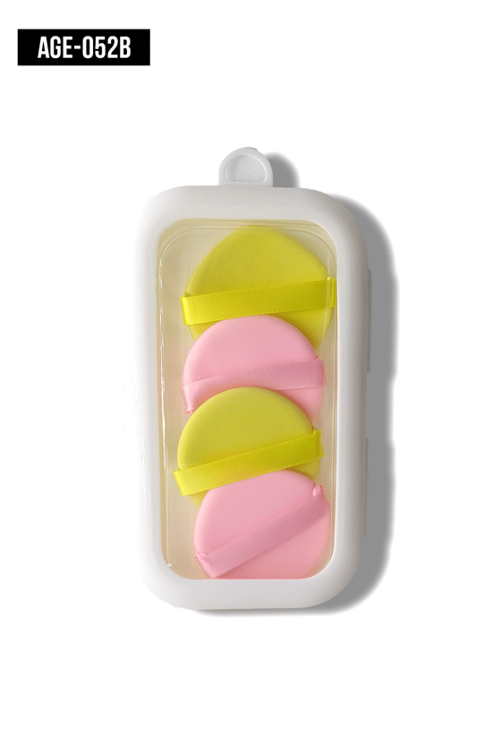 İthal Aksesuar Renkli 4'Lü Makyaj Süngeri Kutulu