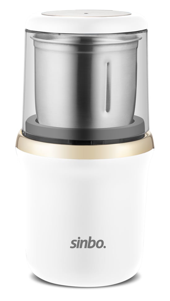 SİNBO SCM-2982 KAHVE & BAHARAT ÖĞÜTÜCÜ - Beyaz/Gold