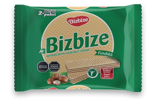 Bizbize Fındık Kremalı Çıtır Gofret 340GR
