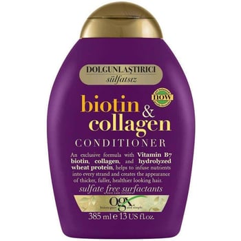 OGX Biotin & Collagen Ince Telli Saçlar Için Hacim Veren Sülfatsız Saç Kremi 385 ml