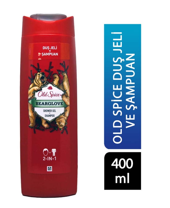 Old Spice Duş Jeli ve Şampuan 400 ml 2 si 1 Arada Bearglove