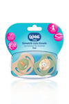 Wee Baby Duo Simetrik Uçlu Emzik 0-6 Ay No:1 0-6 ay 2'li 
