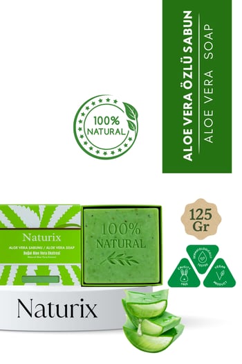 Naturix Aloe Vera Özlü Sabun 125 Gr