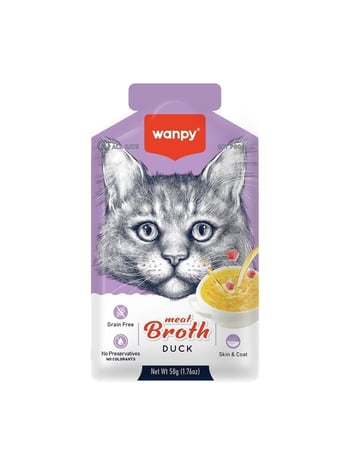 Wanpy Kediler İçin Ördek Etli Kedi Çorbası 12 x 50 G