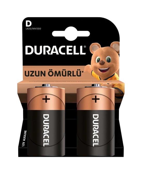 Duracell Pil Basic D Boy 2'li