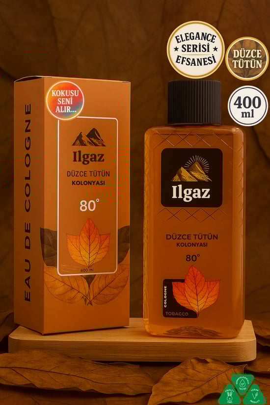 Ilgaz Düzce Tütün Kolonyası  Elegance Series 80 Derece 400 ml