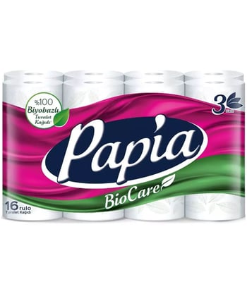 papia, kağıt havlu, havlu peçete, kağıt peçece, 16lı kağıt havlu, kağıt temizlik ürünleri, peçete havlu, havlu peçete,tuvalet kağıdı,bio care