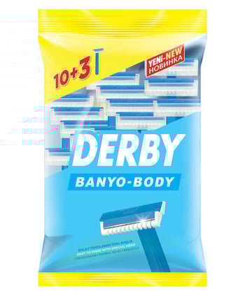 Derby Tıraş Bıçağı 10 + 3' lü Poşet Banyo,tıraş bıçakları,tıraş ürünleri,kozmetik ürünleri,bıçaklar,tıraş bıçakları,keskin bıçaklar,toptan satın al,toptan kozmetik,toptan tr