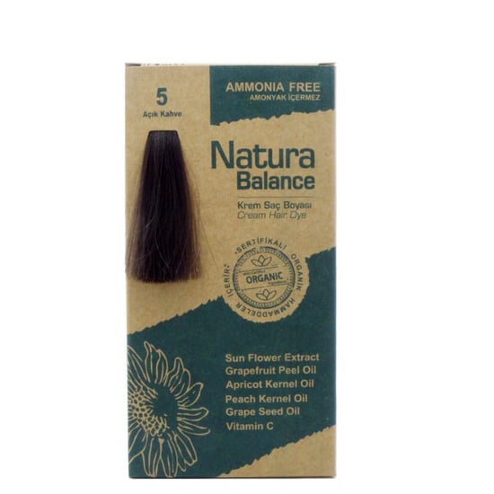 NATURA BALANCE SAÇ BOYASI 5 AÇIK KAHVE